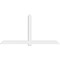 Ekena Millwork Eugene Architectural Grade PVC Gable Bracket, 108"W x 54"H x 4"D x 6"F, 12/12 Pitch GBP108X54X0406EUG00 - alternate 4